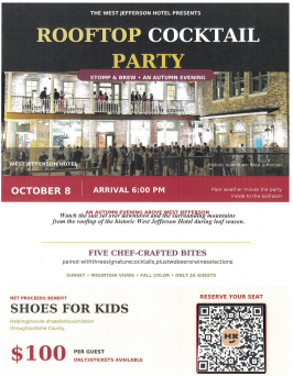 Rooftop Cocktail Party in Ashe County Chamber of Commerce